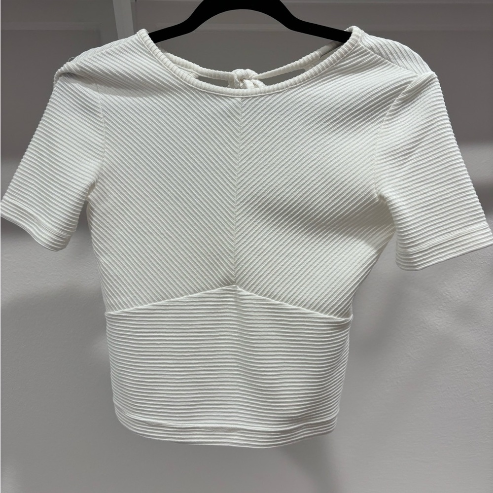 Club Monaco open back crop top